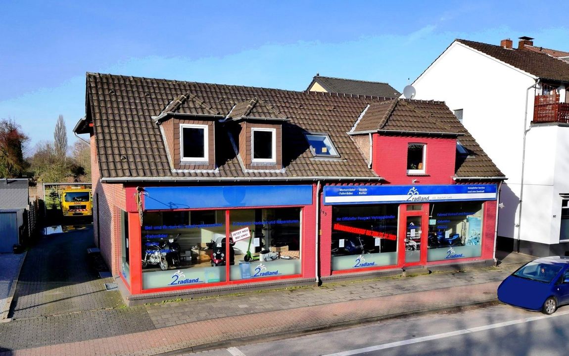 Wohn- und Geschäftshaus in Kleve – Kellen mit Vergrößerungspotential (Aufstockung)
