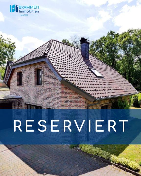 – R E S E R V I E R T – Freistehendes Einfamilienhaus in Kleve – Materborn Nähe Wildgehege